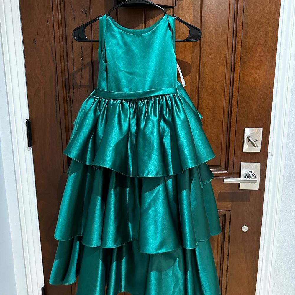 Elegant Teal Kids Formal Dress